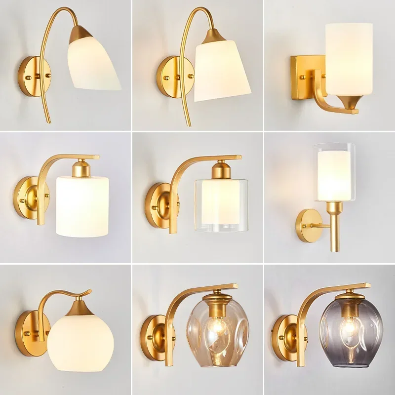 

Creative Simple Modern Bedroom Study Bedside Lamp Led Wall Lamp Living Room Nordic Aisle Corridor Wall Lamp