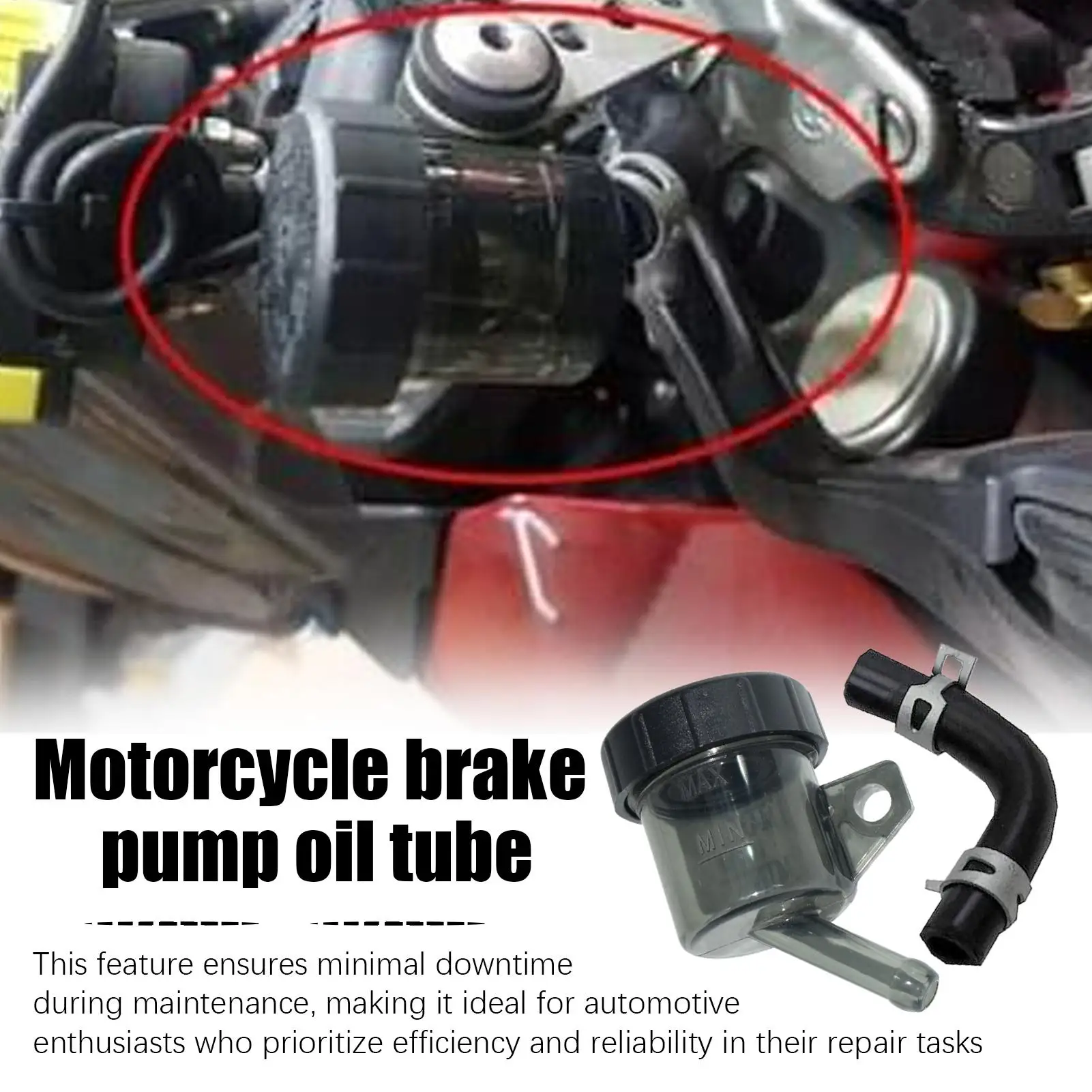 Motorcycle Brake Reservoir Oil Cup Modification Part Rear Brake Fluid Reservoir Tank Oil Cup For Motor Dirt Bike ATV Replace