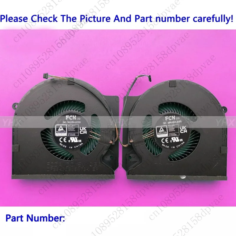 

GYX новый для Razer Blade 16 23 RZ09-0483TEH3 RZ09-0483REH3-R3U1 ОХЛАЖДАЮЩИЙ ВЕНТИЛЯТОР R + L Быстрая доставка