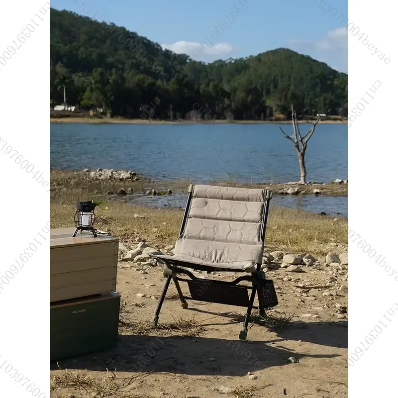 Aluminum alloy folding chair portable lazy chair suitable for camping garden courtyard leisure use