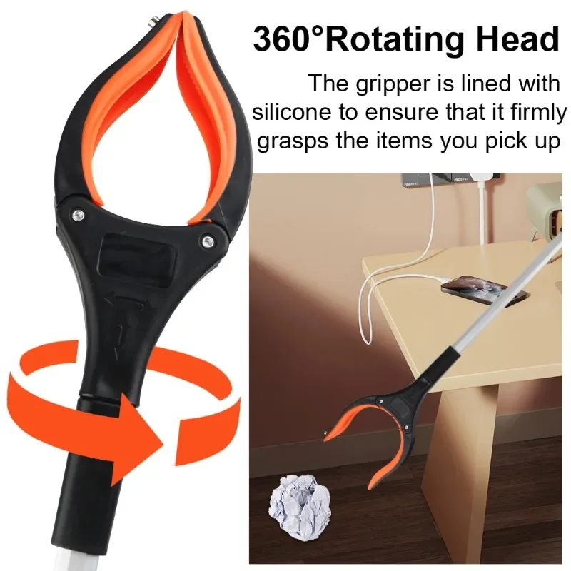 Collapsible Lightweight Grabber Reacher Tool for Extended Reach and Easy Household Storage