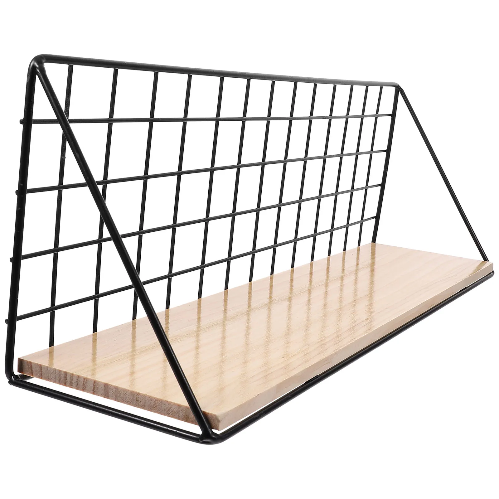 

Wall Storage Rack Hanging Shelves Home Decor Metal Kitchen Bathroom Bookshelf Black Large Size Waterproof Strong Capacity
