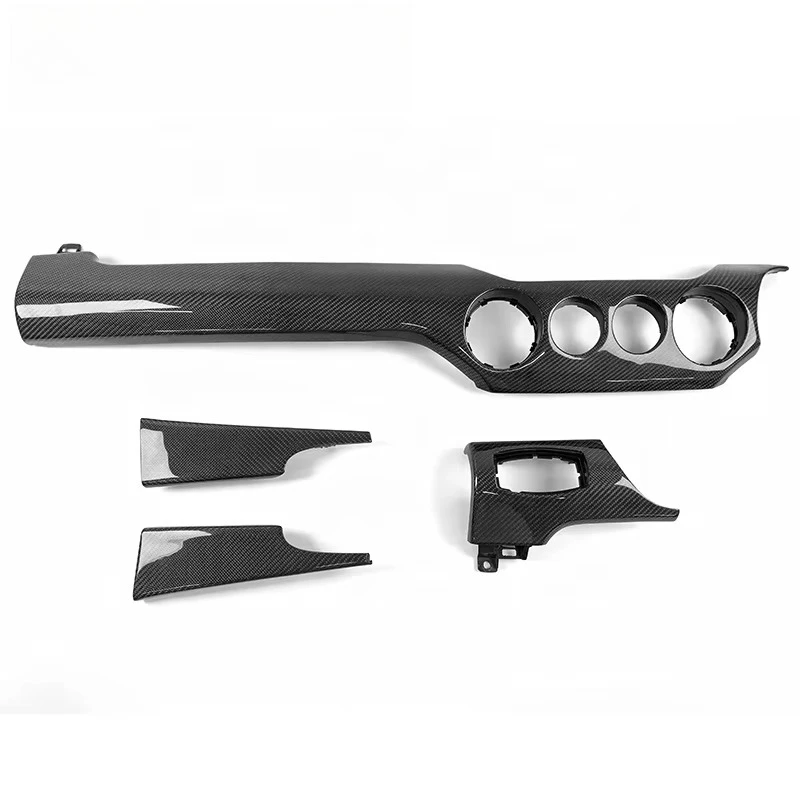 for Ford Mustang Shelby S550 Carbon Fiber Interior Trim Kit Dashboard Cover Center Console Switch Panel Car Interior 2015-2023
