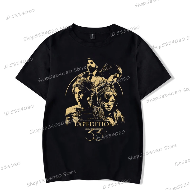 Neues T-Shirt Clair Obscur: Expedition 33, Game-Fans, kurzärmelige Oberteile, Sommer-Männerkleidung, Gaming-Bekleidung, Gamer-Grafik-T-Shirts