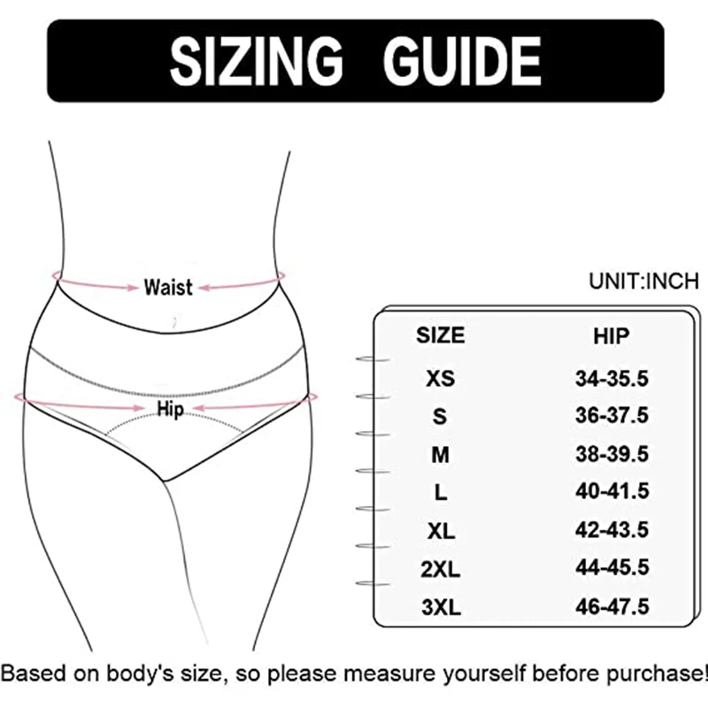 Women's Menstrual Panties High Waisted 5-layer Physiological Periods Pants Ultra Intimates Female Underwear Breathable Lingerie - Image 6