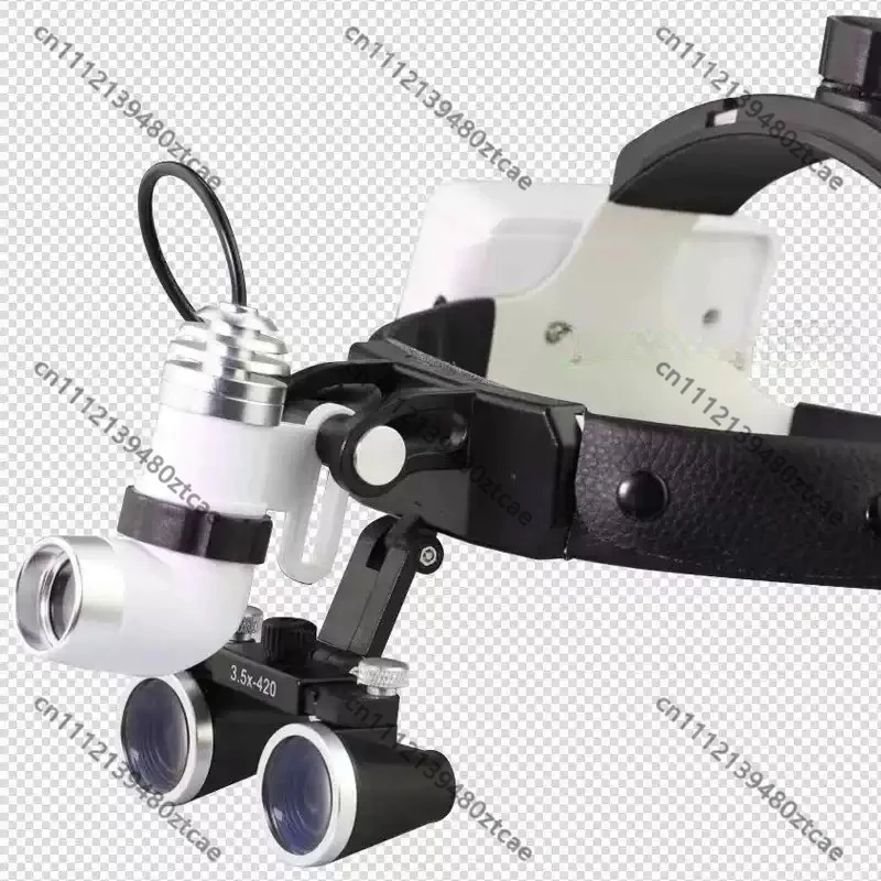 3.5X Head‑Worn Dental Surgical Loupes with Headlight, Magnifier for Oral, Surgical & Aesthetic Plastic Operation