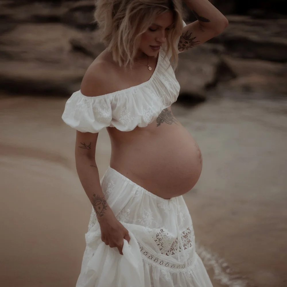 Fall Maternity Outfits for Pictures: The Perfect Two-Piece Embroidered Dress Set for Autumn Photo Sessions Fall Maternity Outfits for Pictures: The Perfect Two-Piece Embroidered Dress Set for Autumn Photo Sessions