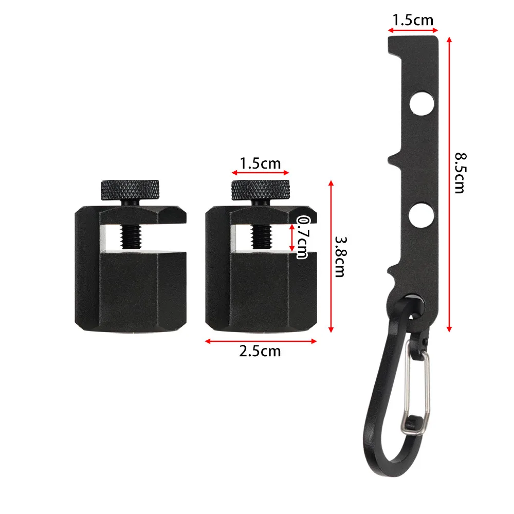 Tall Stair Gauges Aluminum For Framing Square &Rafter Stair Gauges Hex Flat Gauge with Thumb Screw Layout Attachment Jig Tool