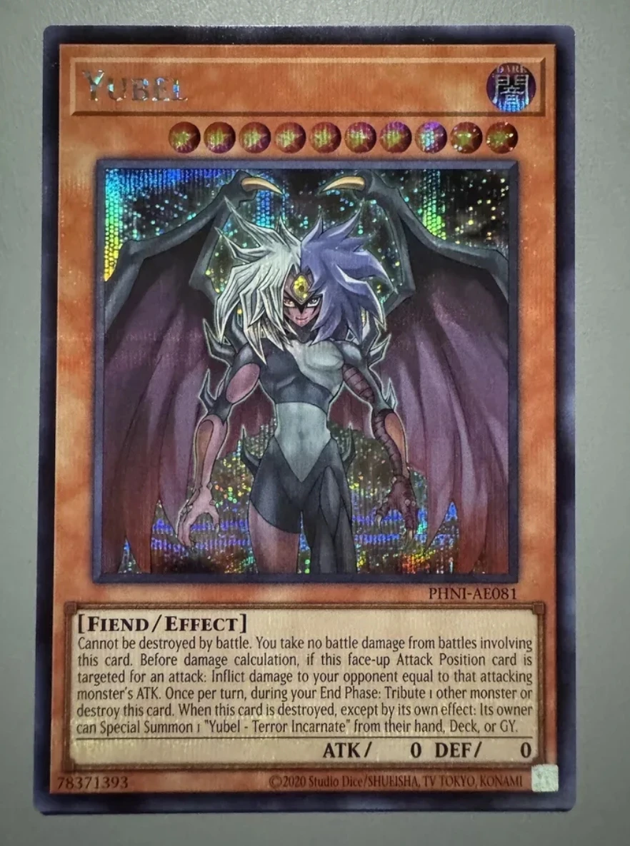 

Yugioh KONAMI Duel Monsters PHNI-AE081 Yubel Secret Rare Asian English Collection Mint Card