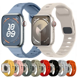 Bracelet en silicone de haute qualité pour Apple Watch 10, bracelet pour iWatch 6, 5, 4, 3, SE, 44mm, 40mm, 46mm, 42mm, Ultra 2, 49mm, 9, 8, 7, 45mm, 41mm