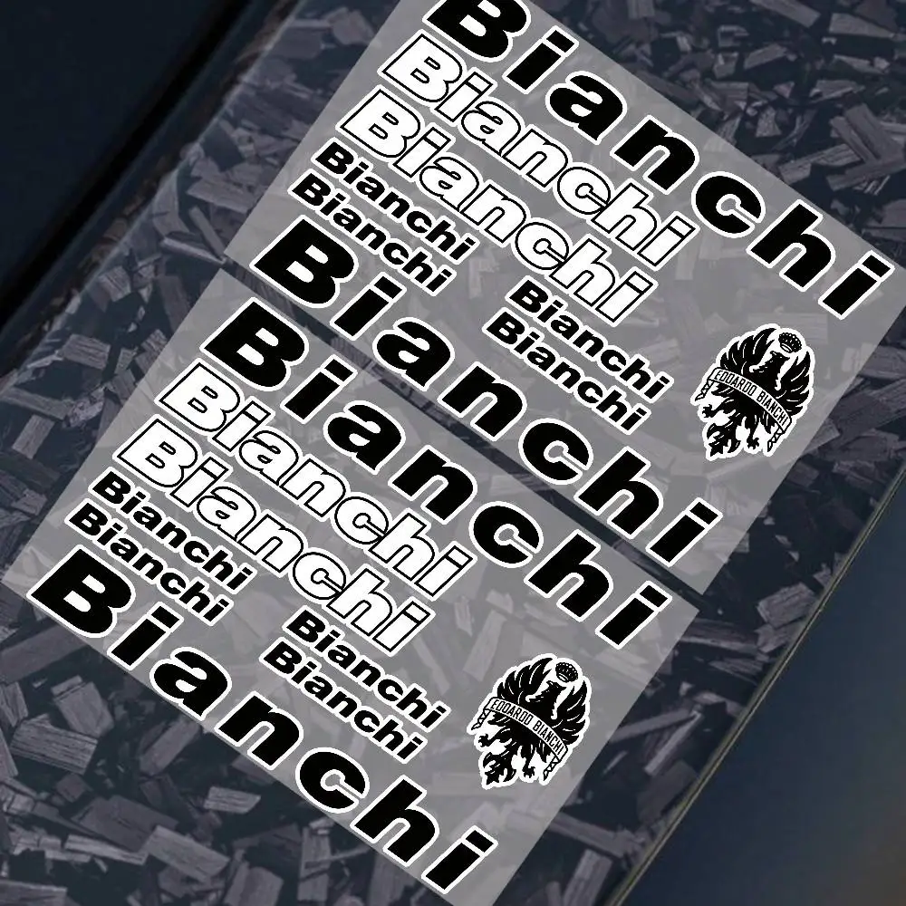 AliExpress NONE 1PC Laser Reflective Waterproof Vinyl Sticker Styling Decal For B-Bianchi Bike Motorcycle Locomotive Car Exterior Decor