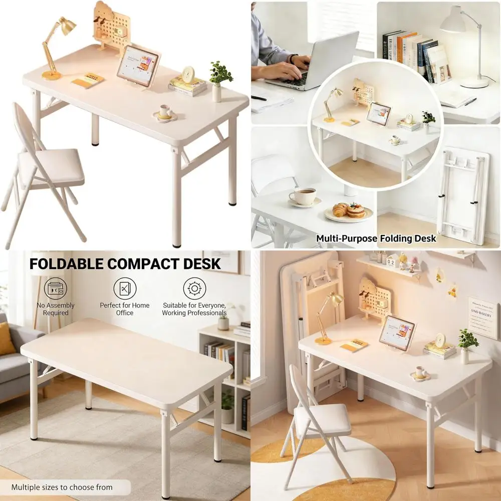 

Компактный регулируемый стол для небольших помещений: простая сборка, идеально подходит для домашнего офиса или учебы