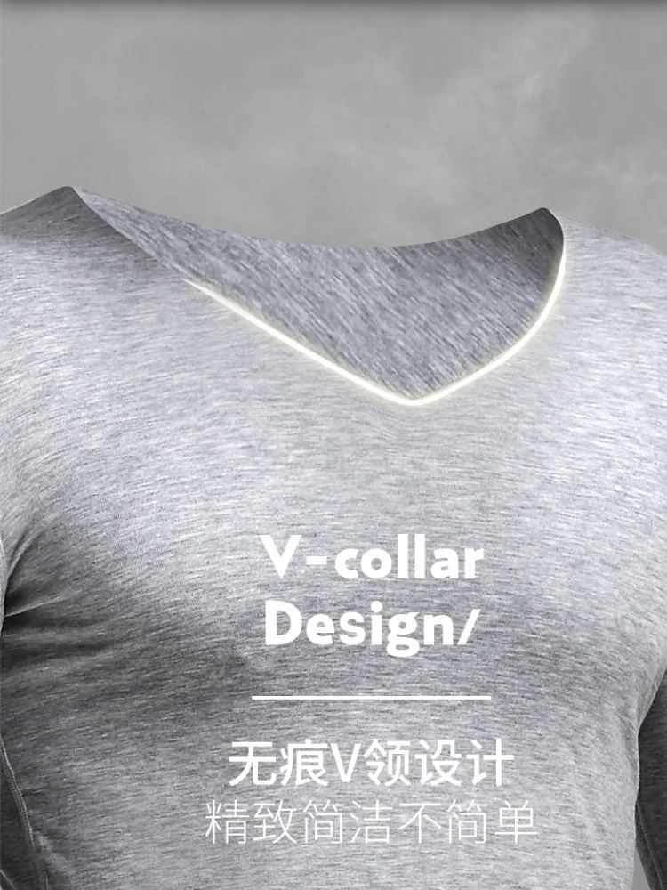 

Мужской комплект термобелья Modal Long Johns, бесшовные рубашки, трусы, обтягивающие мужские тонкие брюки для одежды