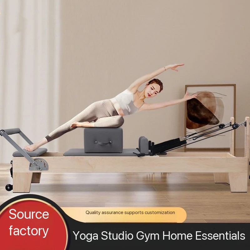 High Quality Maple Pilates Bed, indoor Pilates Large Fitness Equipment, Cadillac Core Bed