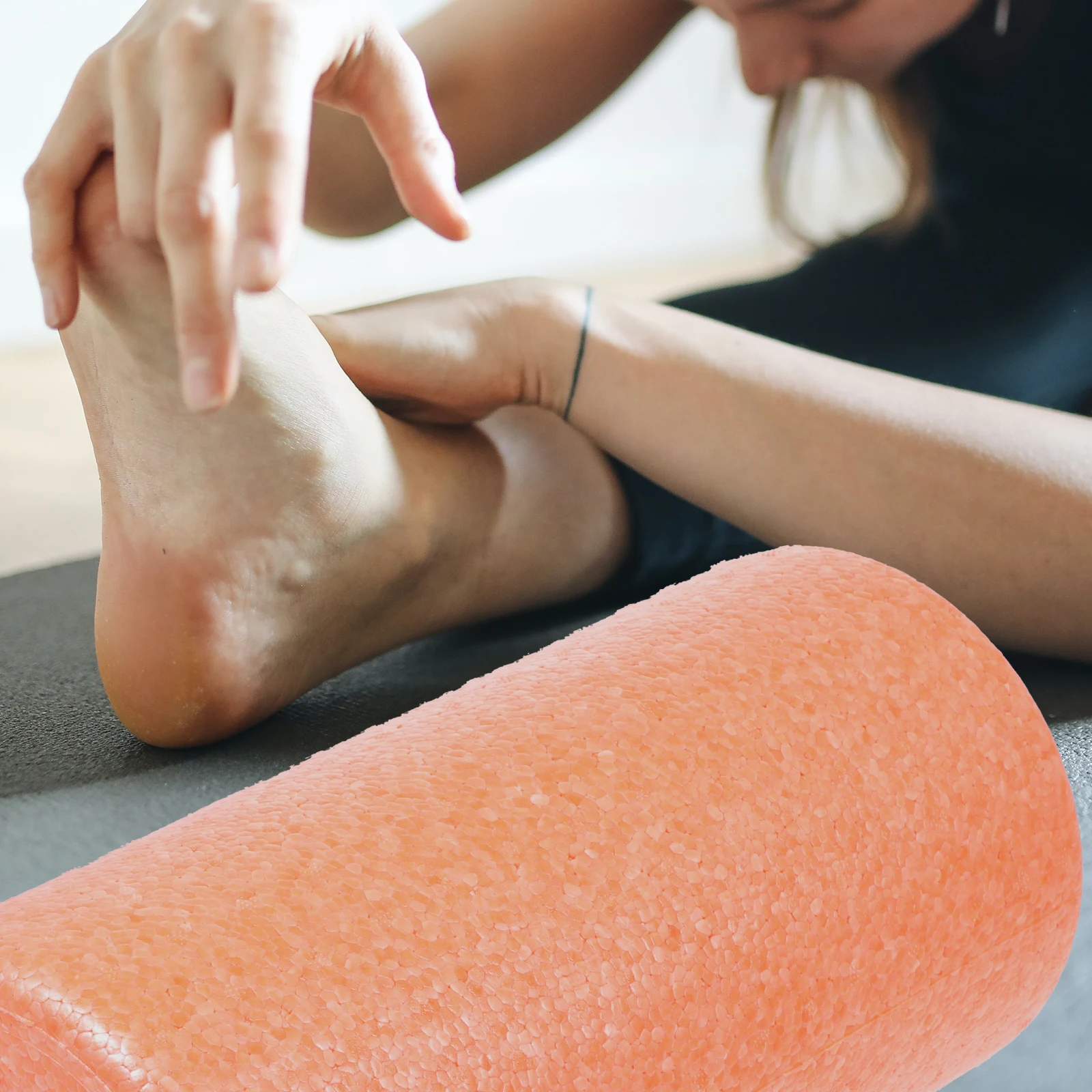 

Foam Rollers Yoga Column Massage Stick Calf Orange Muscle Legs Fitness High Density Durable Long Lasting Extra Firm Superior