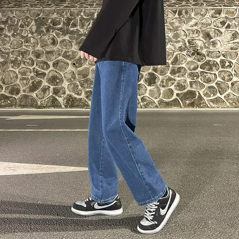 Jeans a gamba dritta per uomo e donna Pantaloni larghi vintage retrò Vibe a gamba larga Casual Primavera Estate Moda Trendy