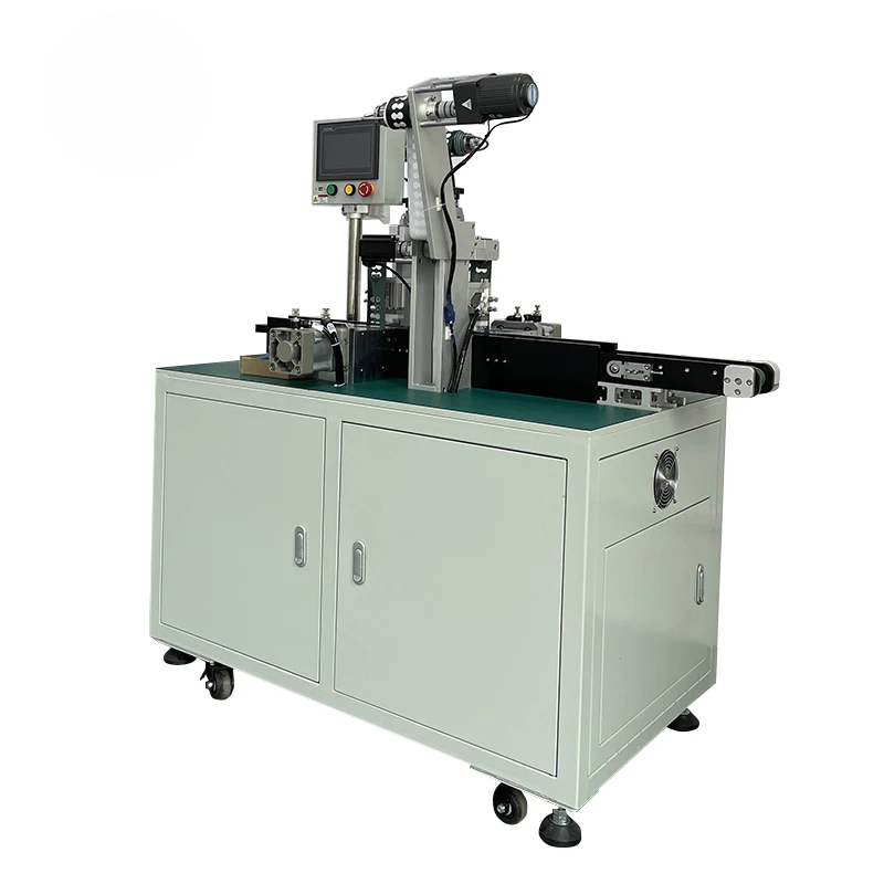 21700 Mobile Battery Label Padding Stickers Machine cr123 Cylinder Cell Paper Sticking Labeling Machine for Battery Pack Making