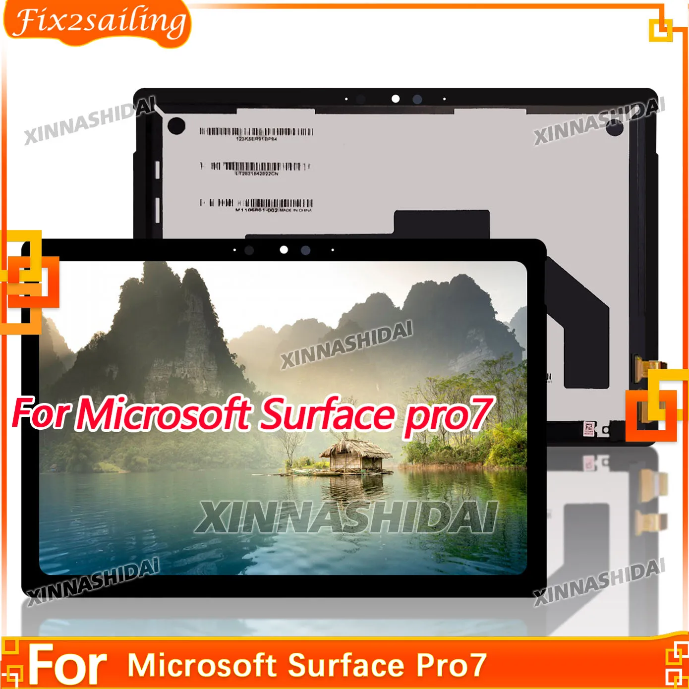 12.3” LCD For Microsoft Surface Pro 7 LCD Display Touch Screen Digitizer Assembly For Microsoft Surface Pro 7 LCD Replacment