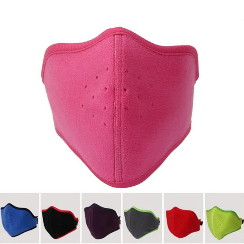 E1013 Deportes al aire libre montañismo esquí media cara invierno mantener caliente máscara polar protección contra el viento frío cara