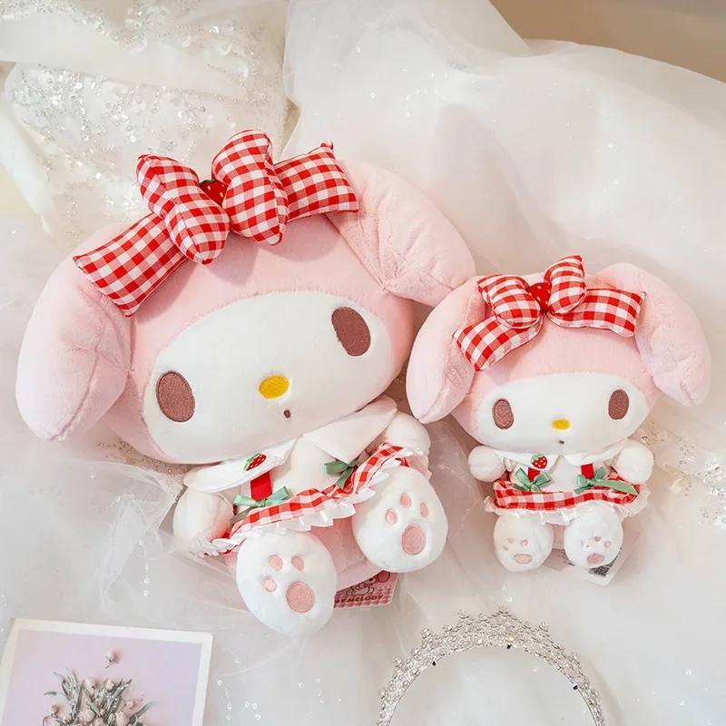 

Original High Quality Strawberry My Melody Plush Toy Lovely My Melody Plushies Soft Stuffed Anime Cuddly Pillow Xmas Gifts Girl