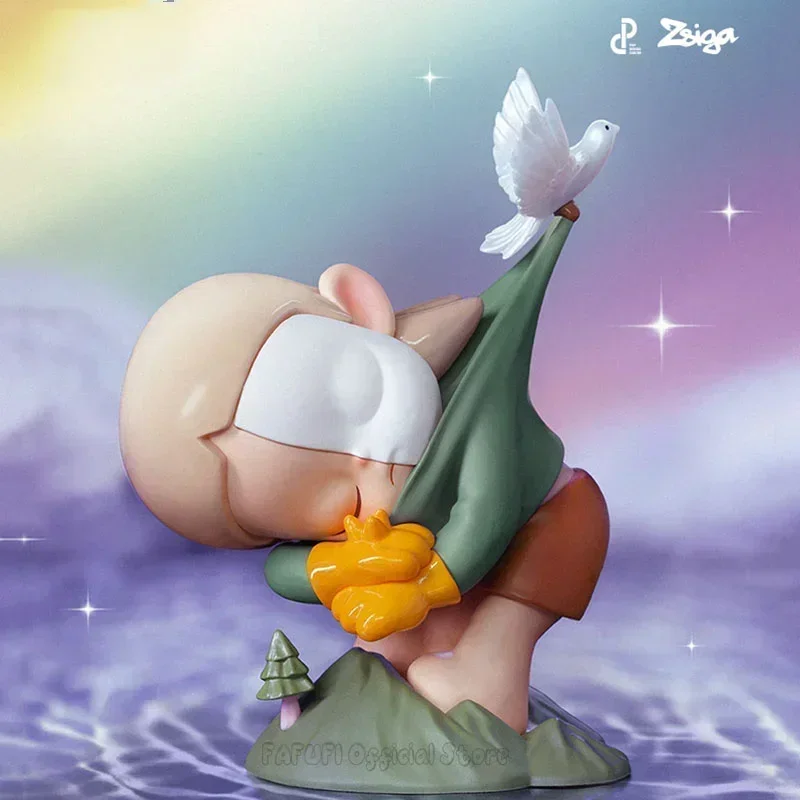 Pop mart zsiga deixe ser série 100% caixa cega original surpresa caixa misteriosa bonito anime figura de ação ornamentos estatuetas bonecas