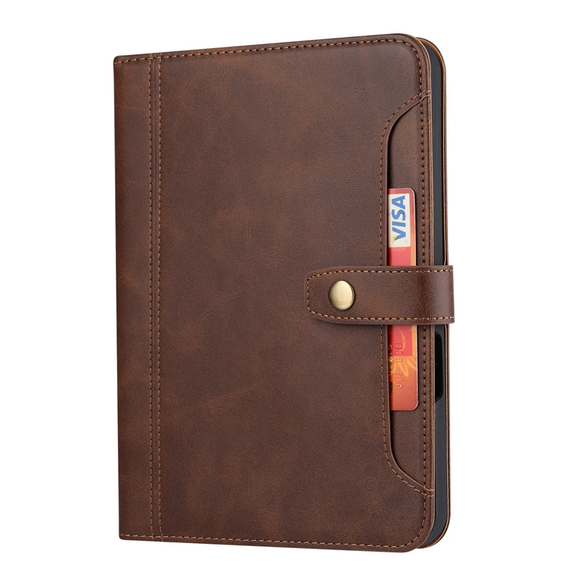 Tablet Case For iPad A16 11 inch 2025 Luxury Business Flip Leather Book Case Wallet Card Holder Sleep Pen Slot Stand Cover 2