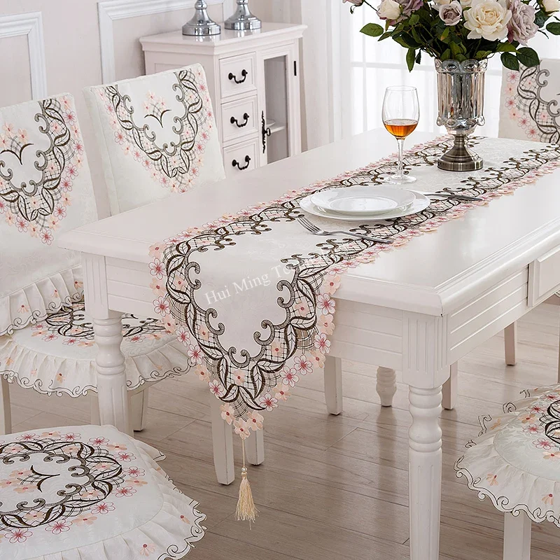 Table Runner For Dining Table Runners Europe Embroidered 40*200cm Fresh Tv Cabinet Cover Modern Table Cloth Flag Wedding Party