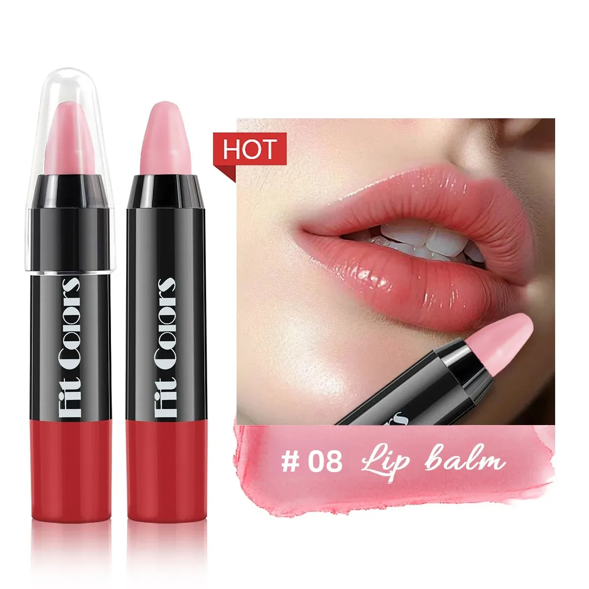 Penna per labbra opaca grigio nudo rosa Tazza antiaderente impermeabile Rossetto pastello tinta contorno rosso sexy - Forma cosmetica per trucco