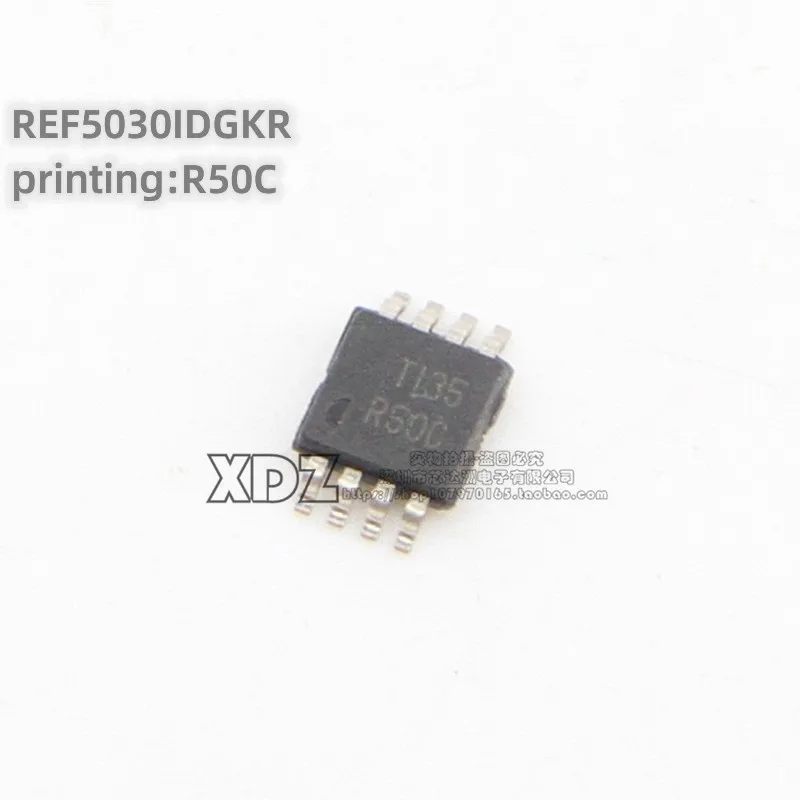 5pcs/lot REF5030IDGKR REF5030IDGK Silk screen printing R50C MSOP-8 package Original genuine Voltage reference chip