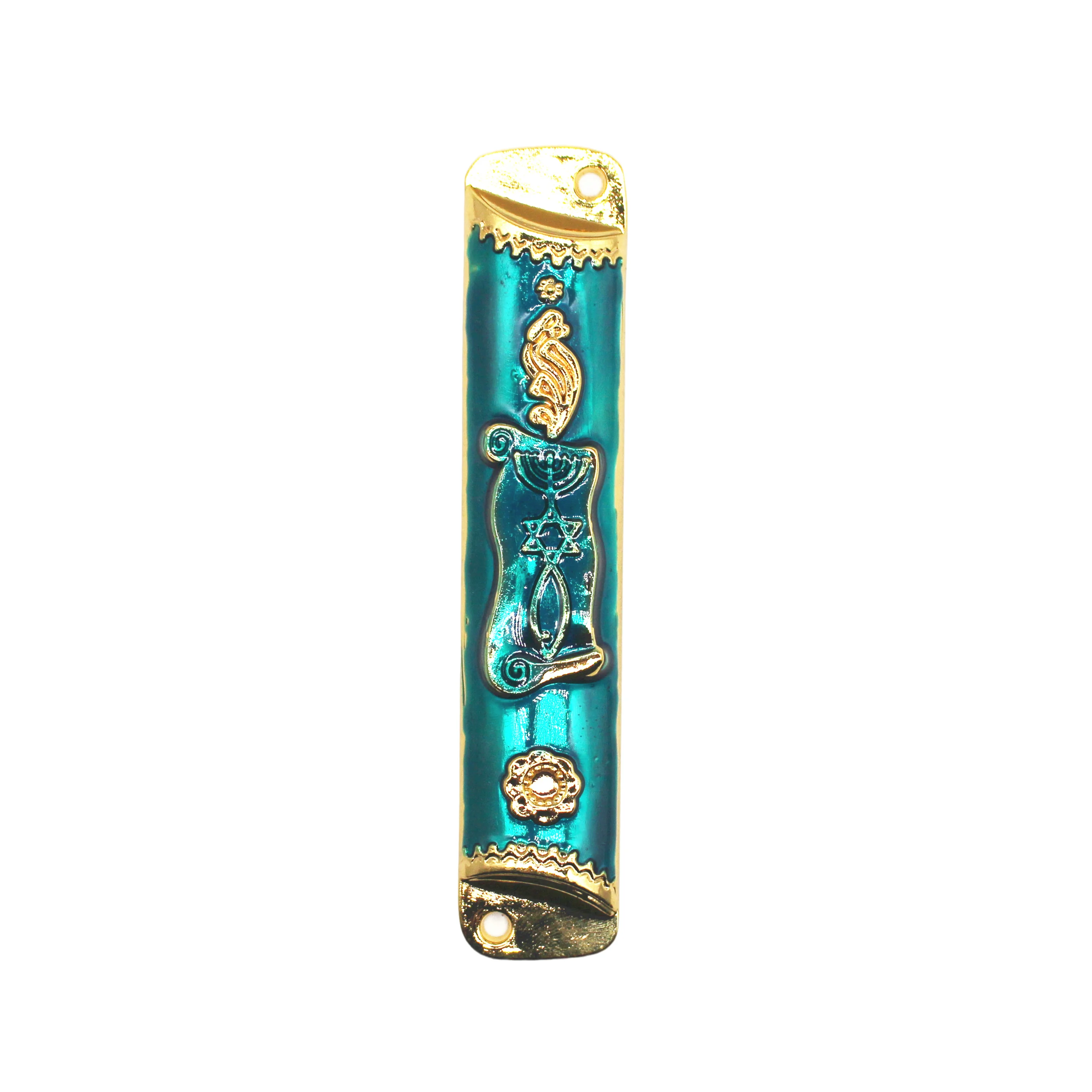 Church Souvenires Mezuzah Holy Land Market Shma For Door Jewish Mezuza Case Judaica Gift Hanukkah Home Decoration