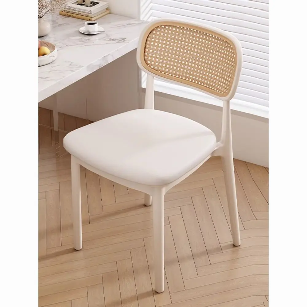 

Plastic Chair Nordic Style Home Thickened Dining Chair Bedroom Commercial Sitting Comfortable Negotiation Modern Simple Stool