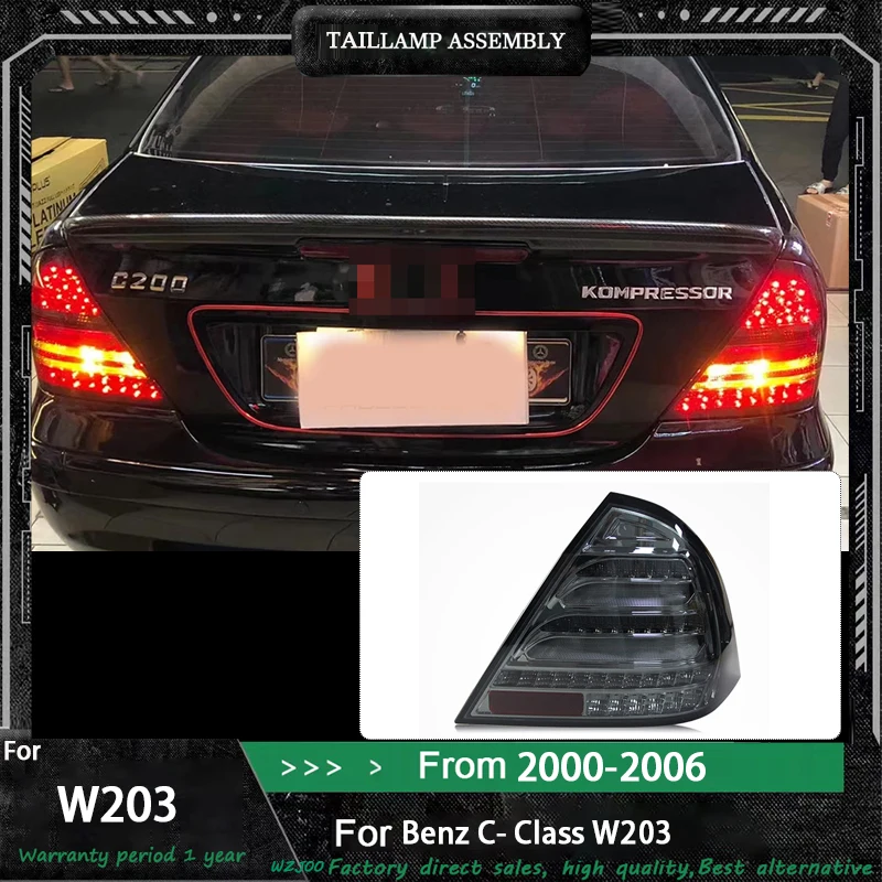

Автомобильные фары для Benz 2000-2006 C180 C200 C230 C240 C320 Классический дизайн W203 Полностью светодиодный DRL Задний фонарь Аксессуары для линз проектора