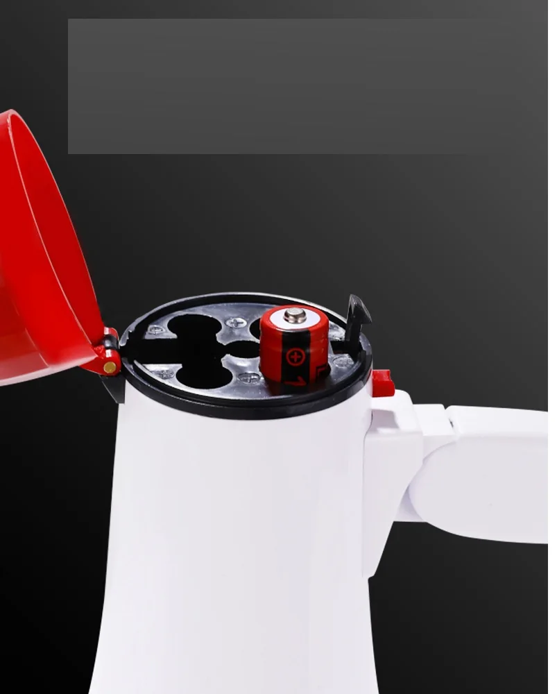 20W Power Portable Bullhorn Megaphone Voice Siren/Alarm Modes Volume Control USB Flash Drive TF Card BT Alarm wireles amplifier