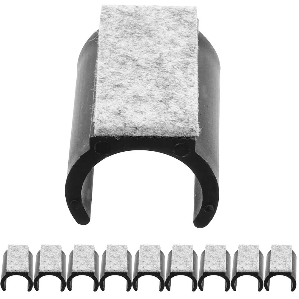 10 Pcs Felt U-shaped Foot Pad Couches Chair Tip Stopper Rectangle Leg Tips Caps Furniture Pads for Chairs Legs