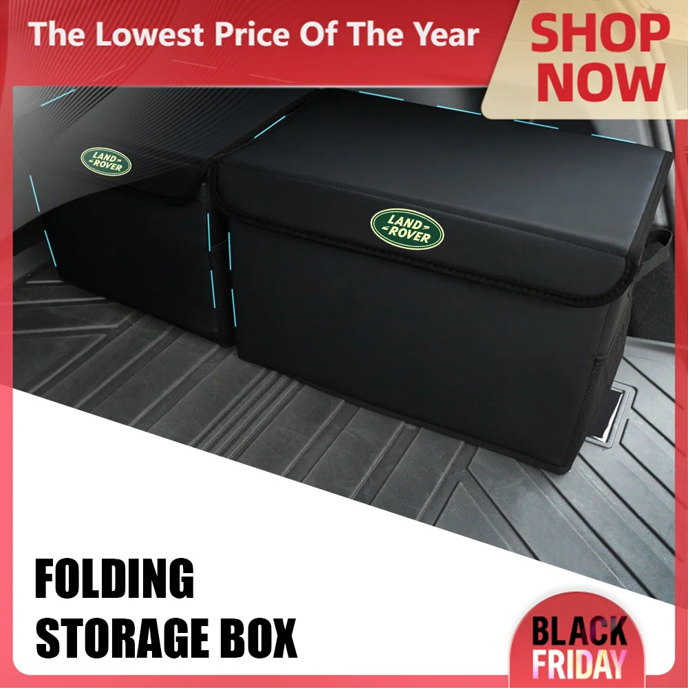 Car Trunk Storage Large Capacity Box Auto Tools Storage Bag Folding Box For Land Rover SVR Range Evoque Defender L322 LR2 Evoque