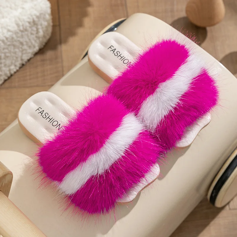 Children Winter Girls Platform Kids Plush Slippers Home Indoor Non-Slip Warm Cute  Schoolgirl Princess Shoes 3-12 Years