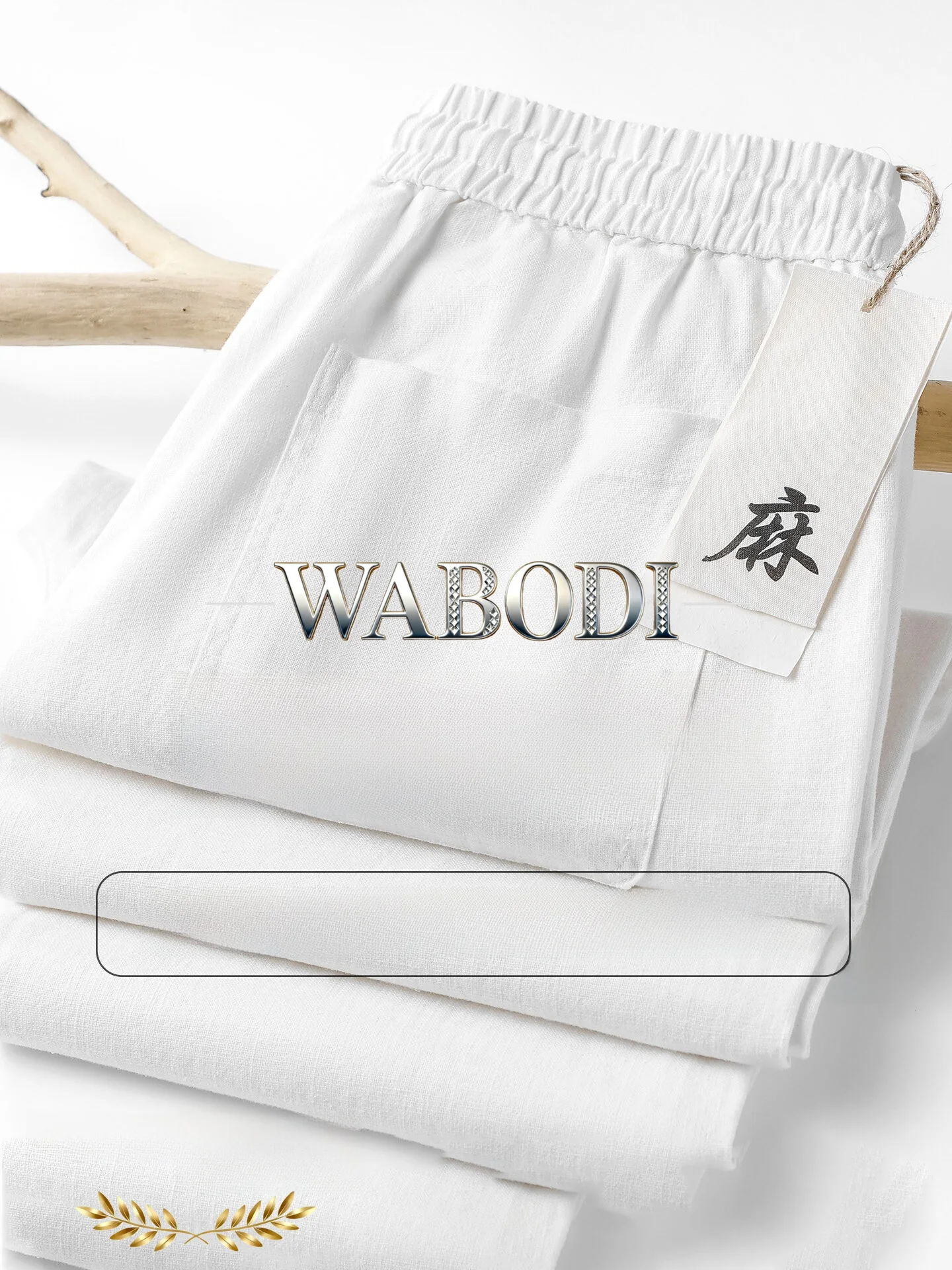 

Natural Flax High End Breathable Cotton Linen Straight Leg Pants Quick Dry Wide Leg Trousers Men's New Style Cool Feeling Cas...