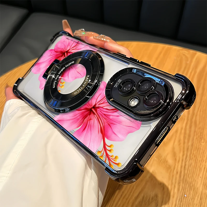 Fashion Popular Flowers Case For OPPO A6C A6X A6 Pro A9 2020 A9X A11S A12 A15S A16 A17 A18 TPU Four Corners Anti Drop Cases Etui