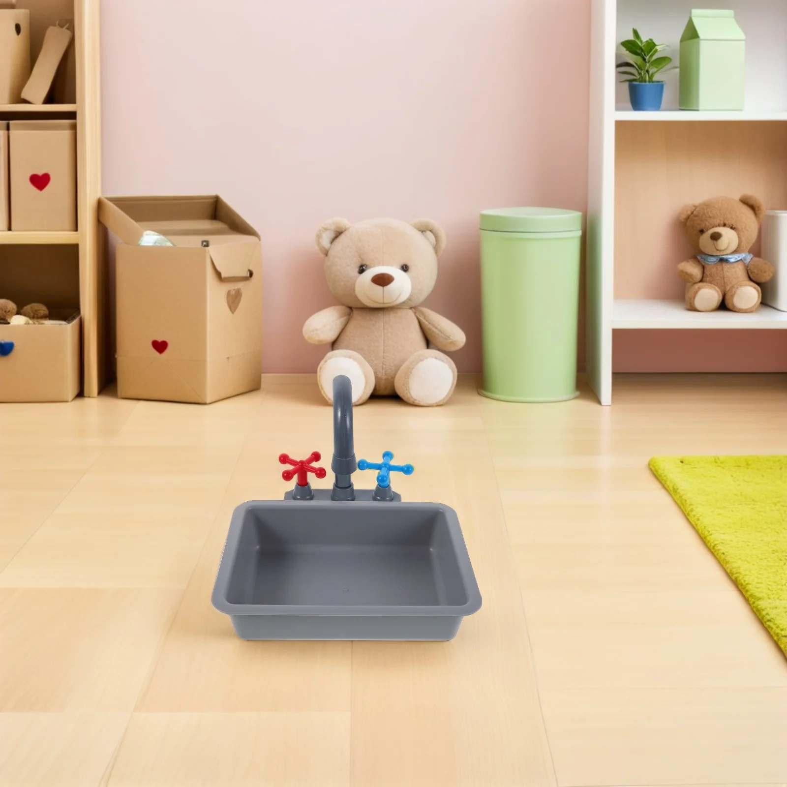 Kinderkeukenspeelset Realistische wastafelkraan Inductiekookplaat Familieverlijming Ideale ouder-kind interactie kookaccessoires