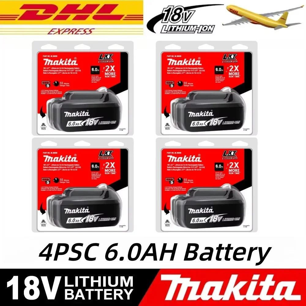 

Original Makita 18V 6.0Ah Powerful long-lasting Rechargeable Battery+electric drill+charger ,For Makita Power Tools Battery