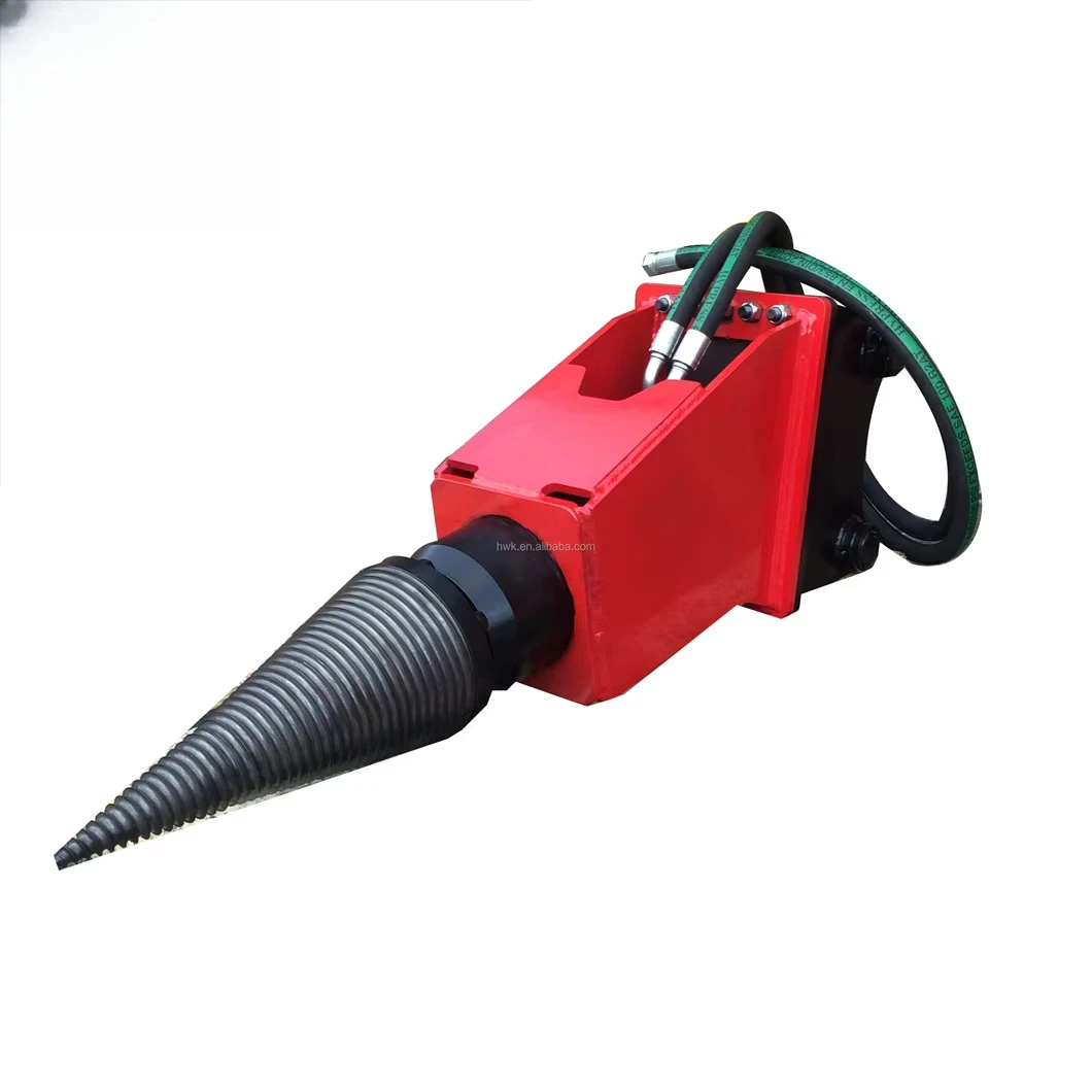 Mini Cone Log Splitter, Excavator Splitting Machine, Screw Wood Splitter