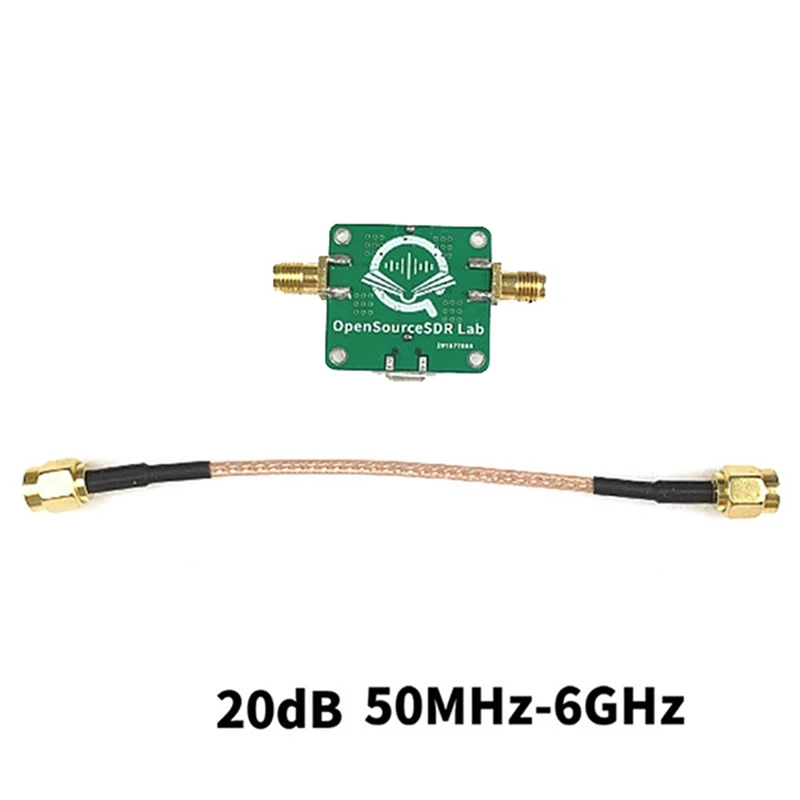 50M-6Ghz Low Noise RF Power Amplifier Board Ultra Wideband Gain 20Db 85Ma 5V Electrical Equipment Supplies