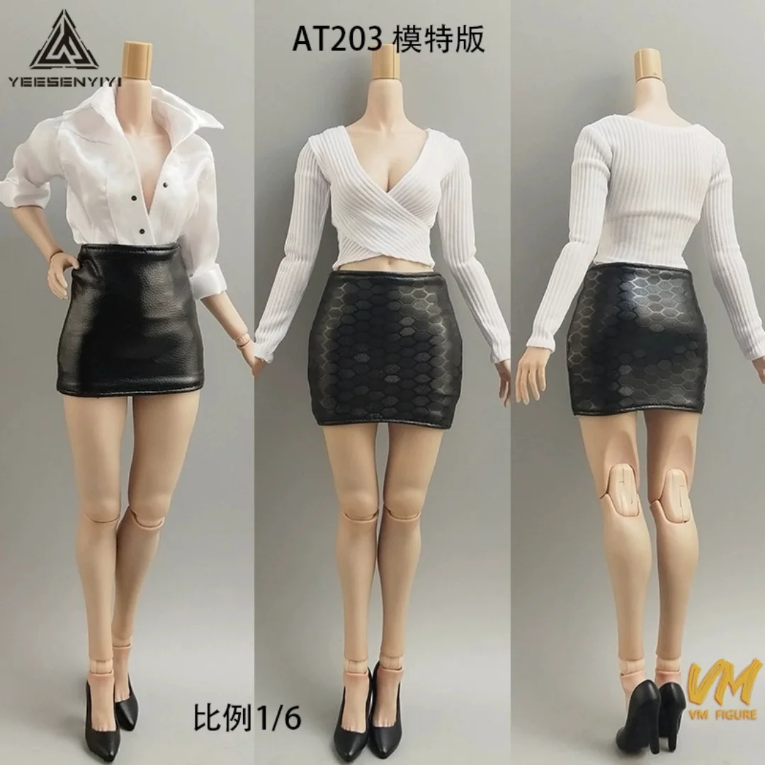 1/6 مقياس الجلود الاصطناعية المجهزة تنورة سوداء صغيرة حمالة فستان قصير نموذج ل 12 ''أنثى الجندي عمل أرقام TBL BJD #2