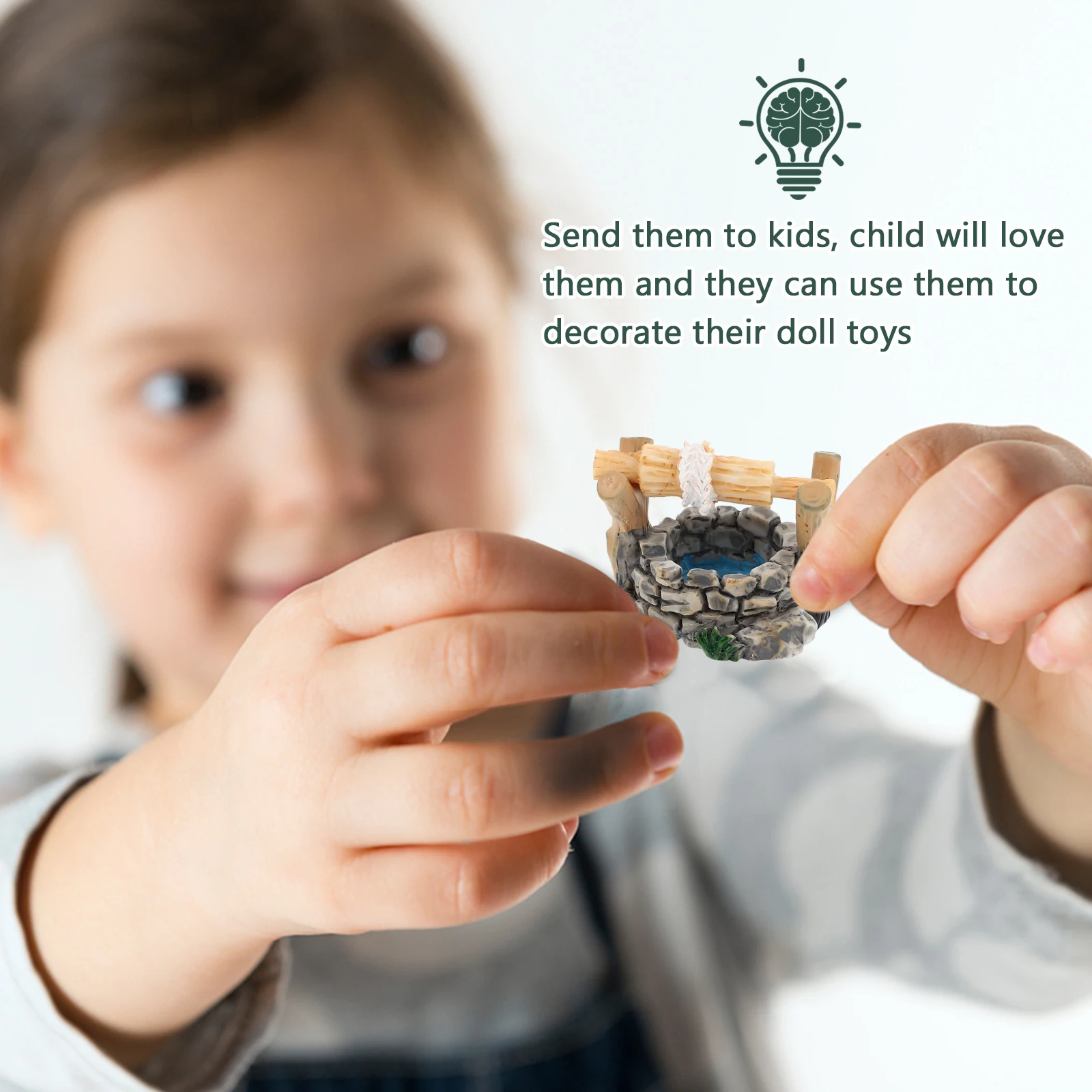 5 قطعة جسر الراتنج الرجعية مصغرة زخرفة ديكور للمناظر الطبيعية الرجعية Diy بها بنفسك ديكور المنزل المشهد العشب المشهد الحرفية عدة #5