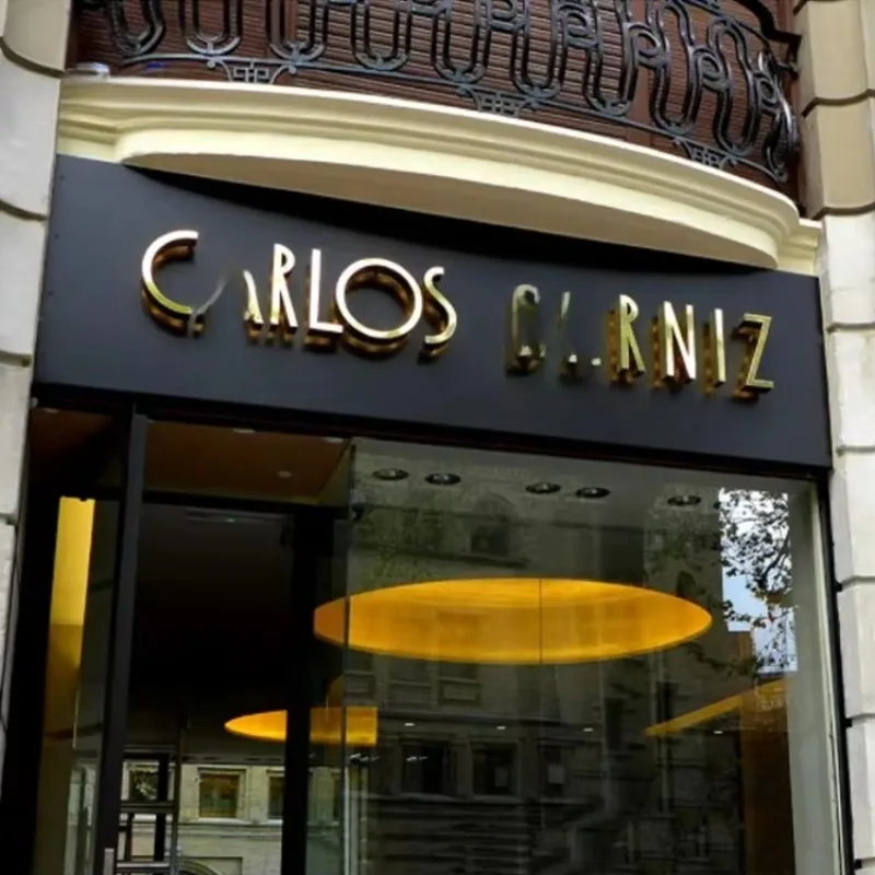 مخصص في الهواء الطلق الخلفية ضوء النيون معدن الفولاذ المقاوم للصدأ لوحات الألومنيوم للمستشفيات والشركات #2