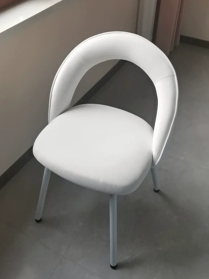 ‌Velvet Upholstered Swivel Dining Chair Creamy Soft Backrest Seat Rotatable Bedroom Vanity Chair High-Quality Computer Chair
