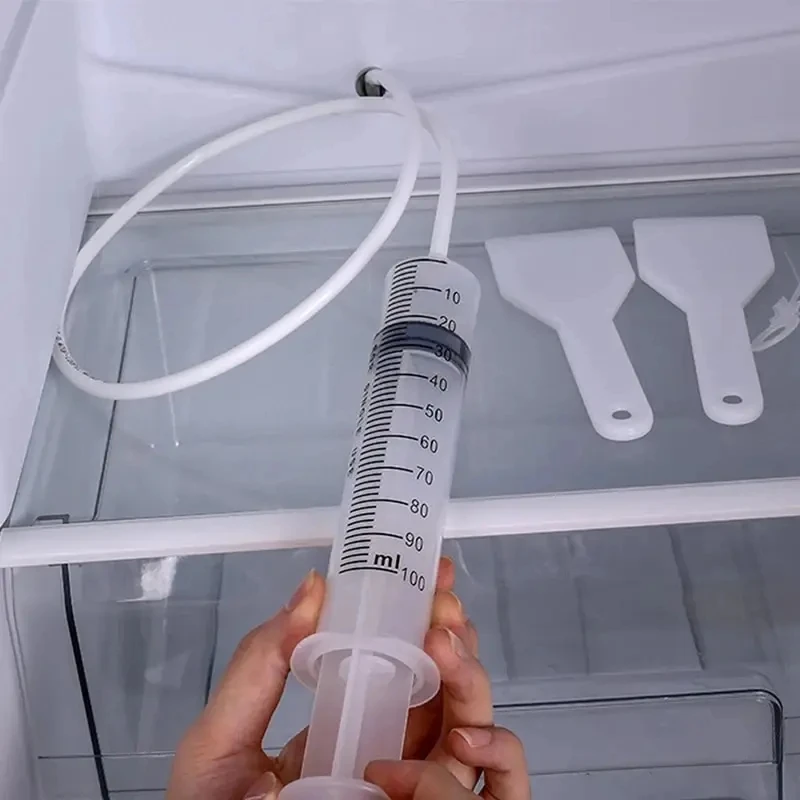5/6-teiliges Set Kühlschrank-Abflussreiniger, Kühlschranklochbürste, Wasserauslassreiniger für Haushalt, Reinigungswerkzeuge