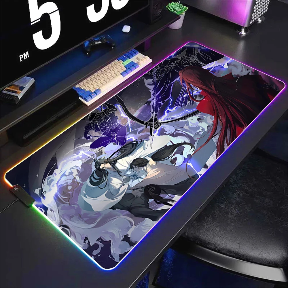 Rgb Tian Guan Ci Fu Muismat Office Waterdichte Muismat Gaming Snelheid Toetsenbord Pads Tafel Tapijt Computer Gamer Verlengde Deskmat