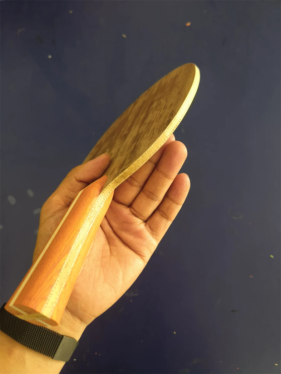 Handgefertigtes 5-Schicht-Tischtennis-Chopping-Blade JOOREPLICATE, Großkopfgröße Ping-Pong-Holz für Chopper, Schläger-DIY-Zubehör – Detail 4