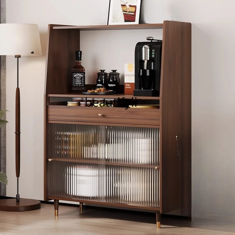 

dining side cabinet, small apartment, living room integrated against the wall, household storage, tea side cabinet, cabinet